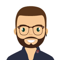 Avatar d'un homme châtain, barbu à lunettes